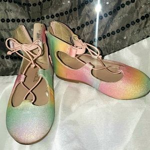 Children's Place Toddler sz 7 Rainbow flats